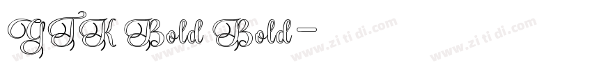 GTK Bold Bold字体转换